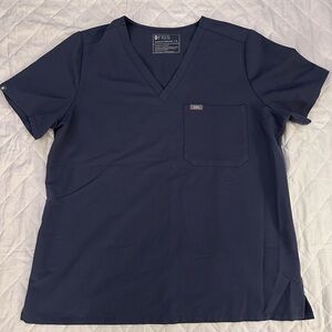 FIGS scrub top space navy